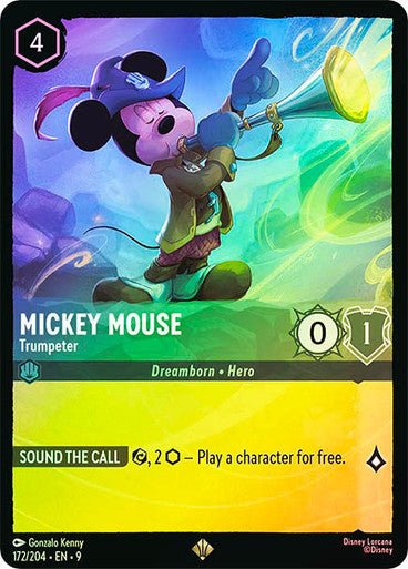 Mickey Mouse - Trumpeter (Cold Foil) - Con T de Tlacuache - Ravensburger