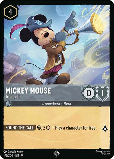 Mickey Mouse - Trumpeter (Non - foil) - Con T de Tlacuache - Ravensburger