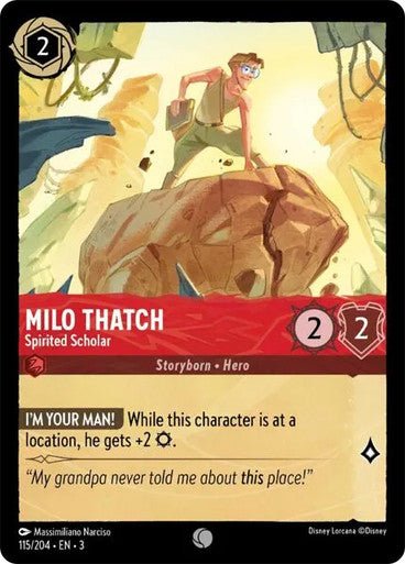 Milo Thatch - Spirited Scholar (Non - foil) - Con T de Tlacuache - Ravensburger