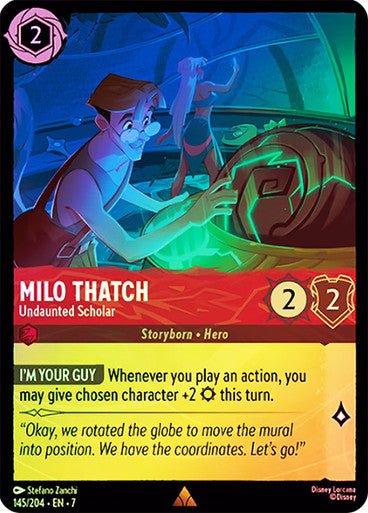 Milo Thatch - Undaunted Scholar (Cold Foil) - Con T de Tlacuache - Ravensburger