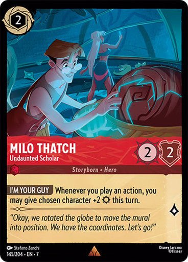 Milo Thatch - Undaunted Scholar (Non - foil) - Con T de Tlacuache - Ravensburger
