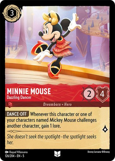 Minnie Mouse - Dazzling Dancer (Non - foil ) - Con T de Tlacuache - Ravensburger