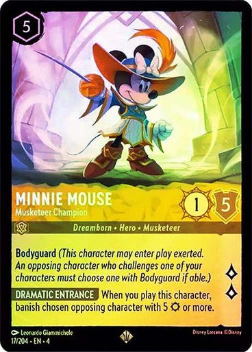 Minnie Mouse - Musketeer Champion ( Cold Foil ) | Ravesburger - Con T de Tlacuache - Ravensburger