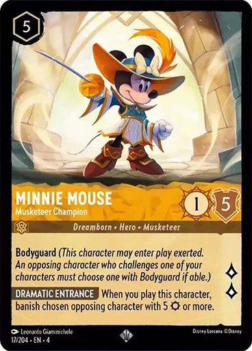 Minnie Mouse - Musketeer Champion ( Non - foil ) | Ravesburger - Con T de Tlacuache - Ravensburger