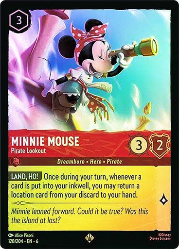Minnie Mouse - Pirate Lookout ( Cold Foil ) - Con T de Tlacuache - Ravensburger