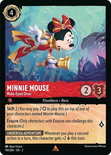 Minnie Mouse - Wide - Eyed Diver (Non - foil) - Con T de Tlacuache - Ravensburger