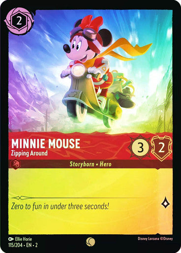Minnie Mouse - Zipping Around (Cold Foil)