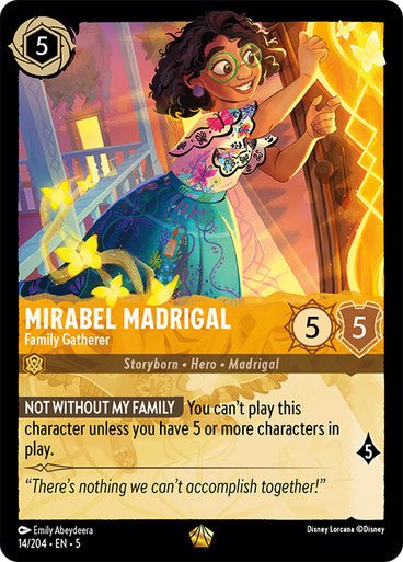 Mirabel Madrigal - Family Gatherer (Non - foil ) - Con T de Tlacuache - Ravensburger