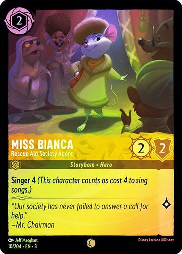 Miss Bianca - Rescue Aid Society Agent (Cold Foil) - Con T de Tlacuache - Ravensburger