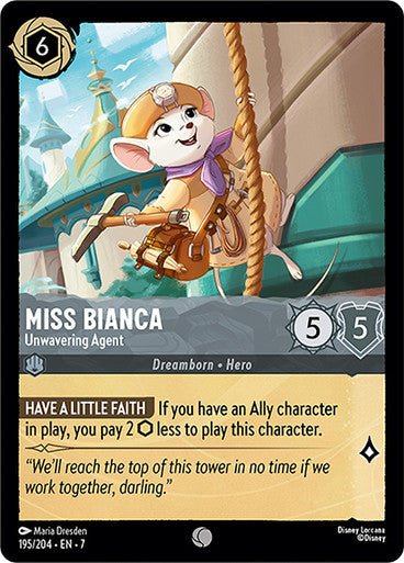 Miss Bianca - Unwavering Agent (Non - foil) - Con T de Tlacuache - Ravensburger