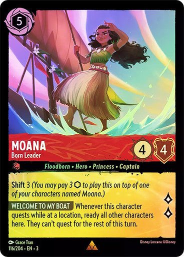 Moana - Born Leader (Cold Foil) - Con T de Tlacuache - Ravensburger