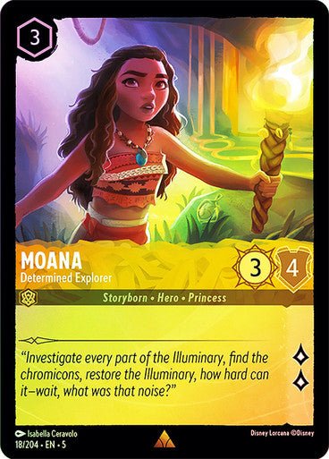 Moana - Determined Explorer (Cold Foil ) - Con T de Tlacuache - Ravensburger