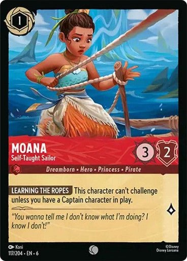 Moana - Self - Taught Sailor ( Non - foil ) - Con T de Tlacuache - Ravensburger