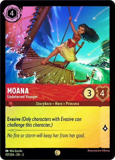 Moana - Undeterred Voyager (Cold Foil) - Con T de Tlacuache - Ravensburger