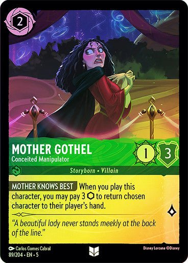 Mother Gothel - Conceited Manipulator (Cold Foil ) - Con T de Tlacuache - Ravensburger