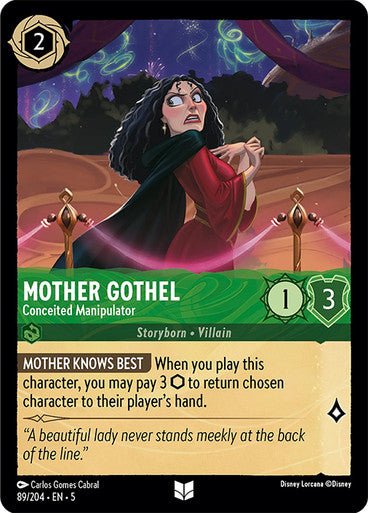 Mother Gothel - Conceited Manipulator (Non - foil ) - Con T de Tlacuache - Ravensburger