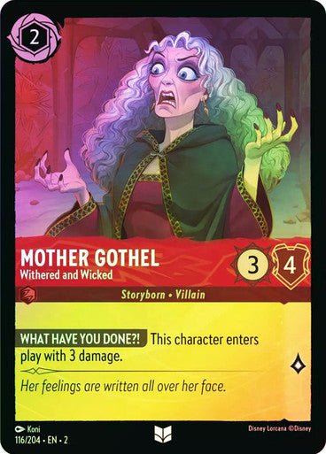 Mother Gothel - Withered and Wicked (Cold Foil) - Con T de Tlacuache - Ravensburger