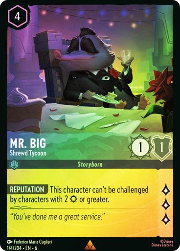 Mr. Big - Shrewd Tycoon ( Cold Foil ) - Con T de Tlacuache - Ravensburger