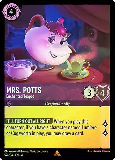 Mrs. Potts - Enchanted Teapot ( Cold Foil ) | Ravesburger - Con T de Tlacuache - Ravensburger