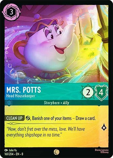 Mrs. Potts - Head Housekeeper (Cold Foil) - Con T de Tlacuache - Ravensburger