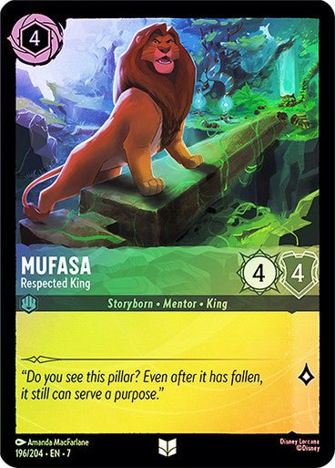 Mufasa - Respected King (Cold Foil) - Con T de Tlacuache - Ravensburger