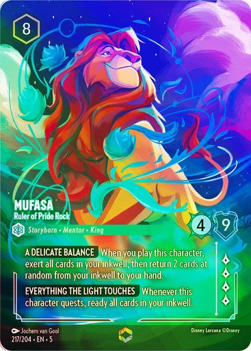 Mufasa - Ruler of Pride Rock (Inkwash Foil ) - Con T de Tlacuache - Ravensburger