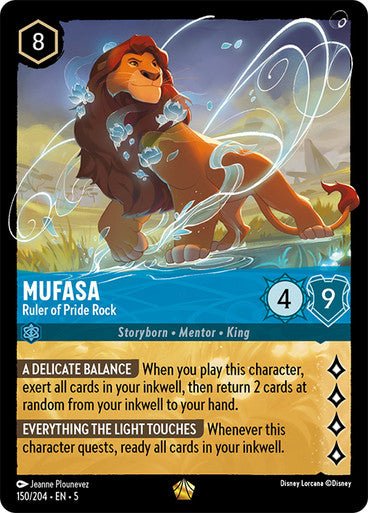 Mufasa - Ruler of Pride Rock (Non - foil ) - Con T de Tlacuache - Ravensburger