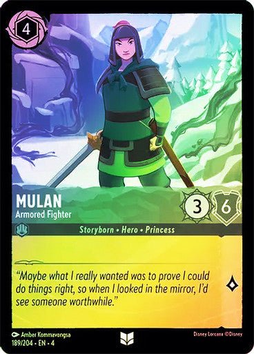 Mulan - Armored Fighter ( Cold Foil ) | Ravesburger - Con T de Tlacuache - Ravensburger