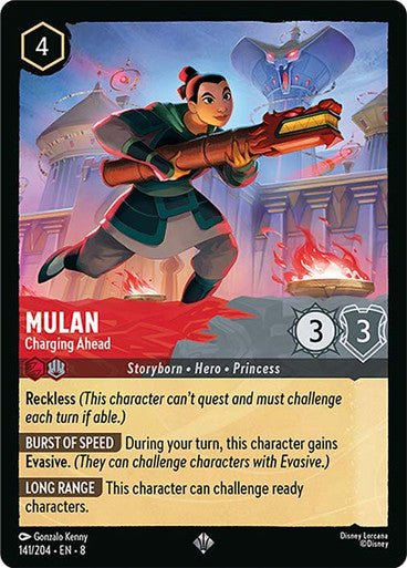 Mulan - Charging Ahead (Non - foil) - Con T de Tlacuache - Ravensburger