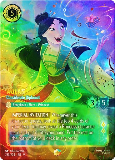 Mulan - Considerate Diplomat (Inkwash Foil) - Con T de Tlacuache - Ravensburger