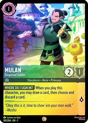 Mulan - Disguised Soldier (Cold Foil) - Con T de Tlacuache - Ravensburger