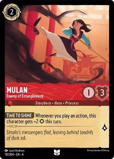 Mulan - Enemy of Entaglement ( Non - foil ) | Ravesburger - Con T de Tlacuache - Ravensburger