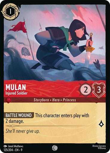 Mulan - Injured Soldier (Non - foil) - Con T de Tlacuache - Ravensburger