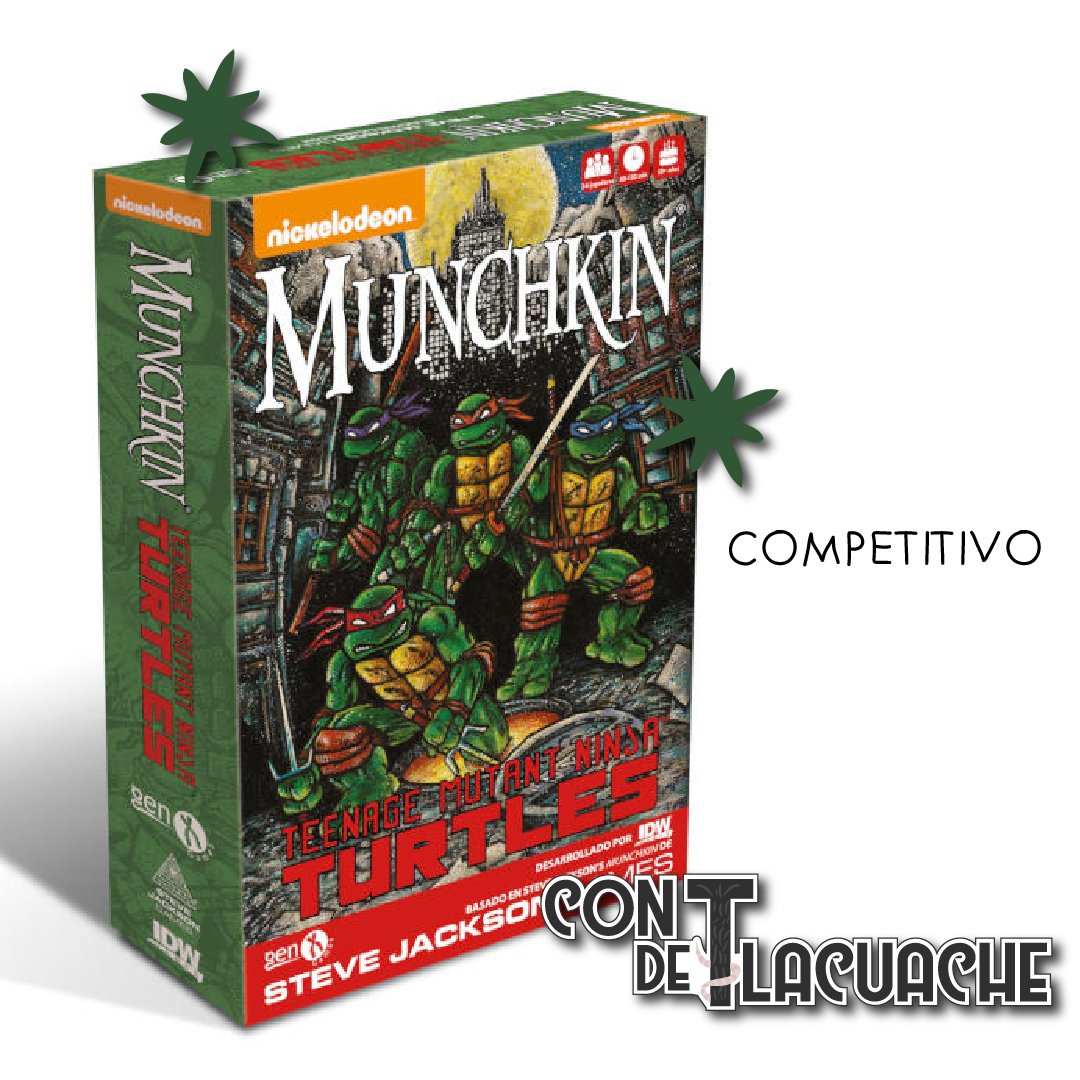 Munchkin Teenage Mutant Ninja Turtles | Gen X Games - Con T de Tlacuache - Gen X Games