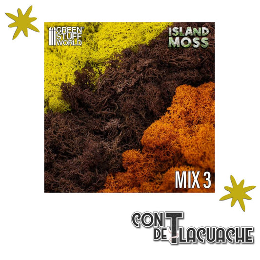 Musgo Modelismo / Scenery Moss - Amarillo/Marron/Amarillo | Green Stuff World - Con T de Tlacuache - Green Stuff World