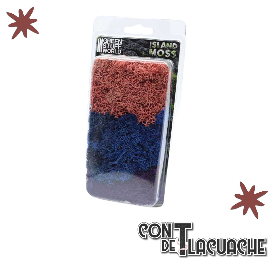 Musgo Modelismo / Scenery Moss - RosaClaro/Azul/Violeta | Green Stuff World - Con T de Tlacuache - Green Stuff World