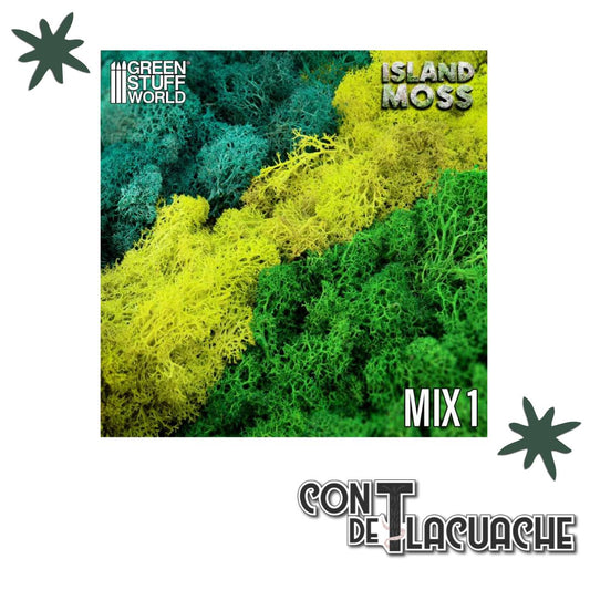 Musgo Modelismo / Scenery Moss - Verde/Green Mix | Green Stuff World - Con T de Tlacuache - Green Stuff World