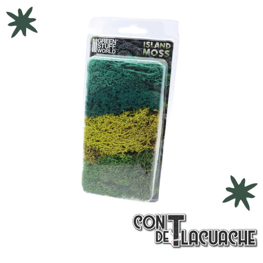 Musgo Modelismo / Scenery Moss - Verde/Green Mix | Green Stuff World - Con T de Tlacuache - Green Stuff World