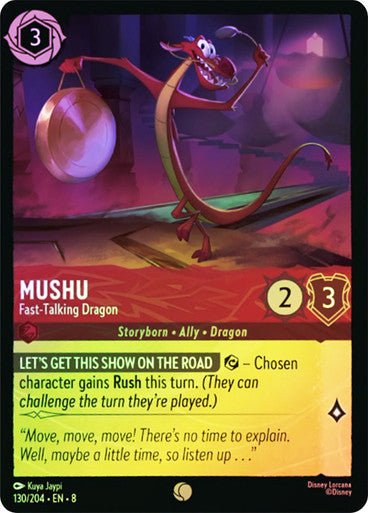 Mushu - Fast - Talking Dragon (Cold Foil) - Con T de Tlacuache - Ravensburger