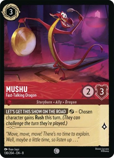 Mushu - Fast - Talking Dragon (Non - foil) - Con T de Tlacuache - Ravensburger