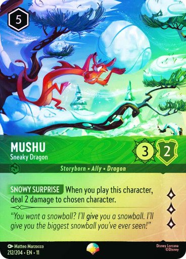 Mushu (Rainbow Foil) | Ravensburger - Con T de Tlacuache - Ravensburger