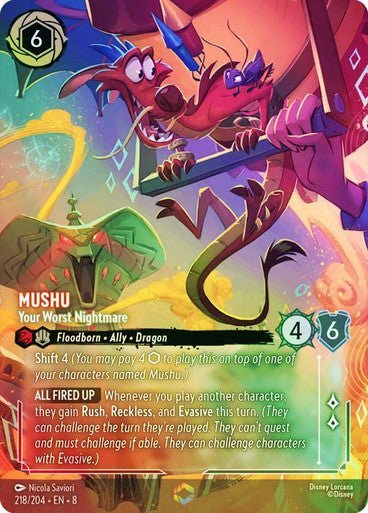 Mushu - Your Worst Nightmare (Inkwash Foil) - Con T de Tlacuache - Ravensburger