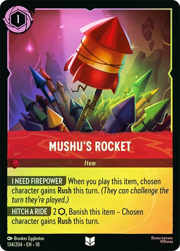 Mushu's Rocket (Cold Foil) - Con T de Tlacuache - Ravensburger