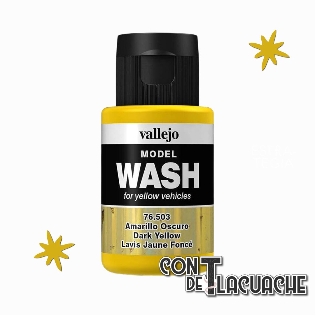 MW Wash Dark Yellow (35ml) | Vallejo - Con T de Tlacuache - Vallejo