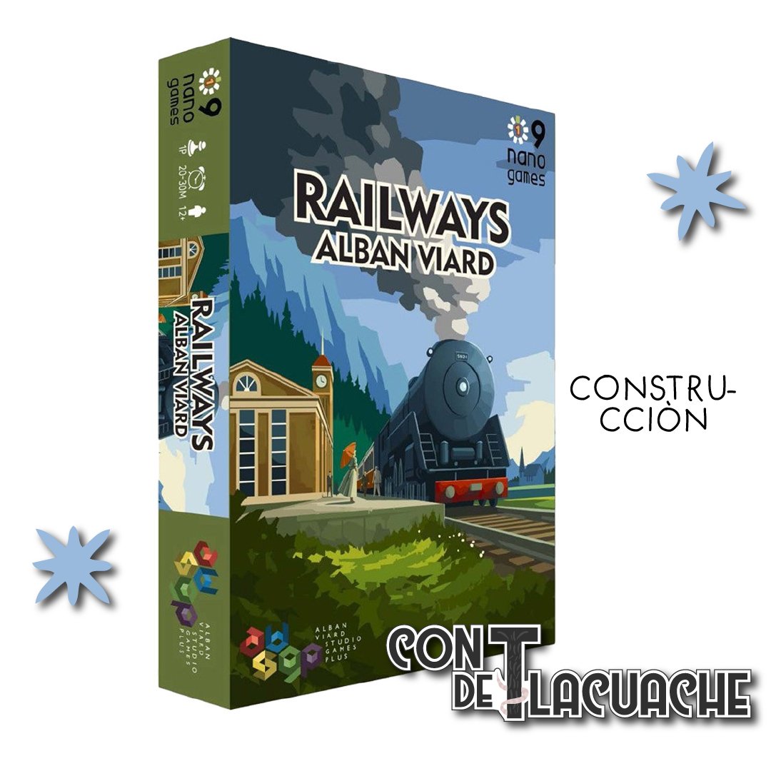 Nano 9 Games Volume 1 Railways | Kick Starter - Con T de Tlacuache - KickStarter