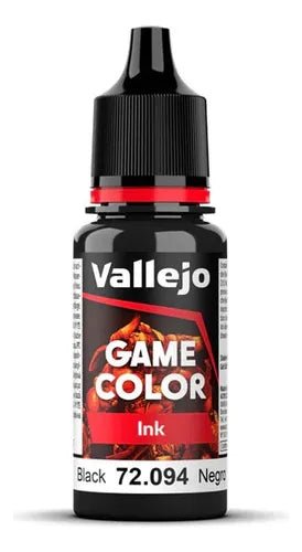 NEW Game Color Black Ink 18ml (72094) | Vallejo - Con T de Tlacuache - Vallejo