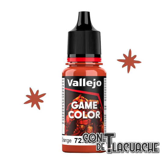 NEW Game Color Hot Orange 18ml (72009) | Vallejo - Con T de Tlacuache - Vallejo