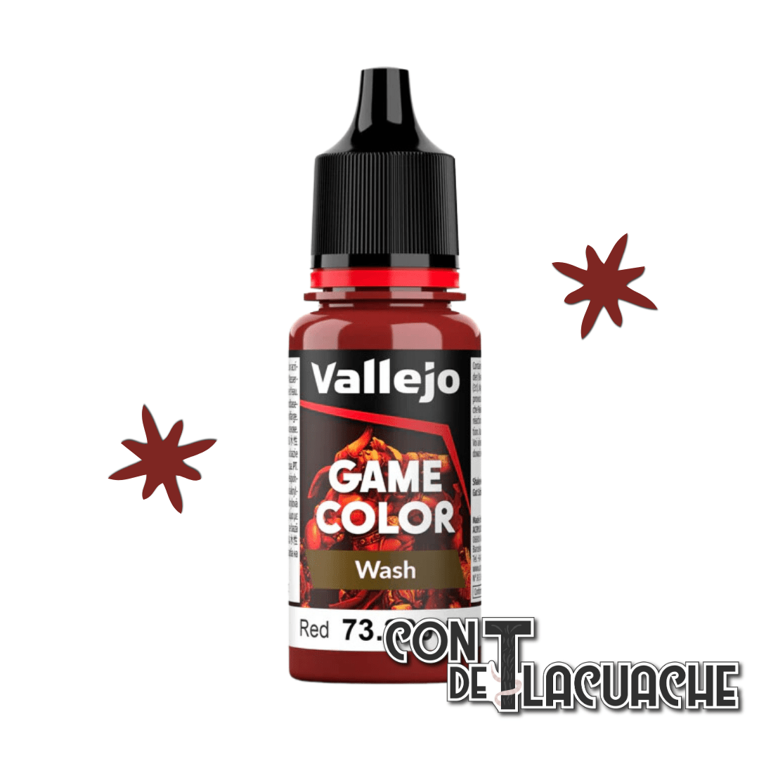 NEW Game Wash Red 18ml (73206) | Vallejo - Con T de Tlacuache - Vallejo