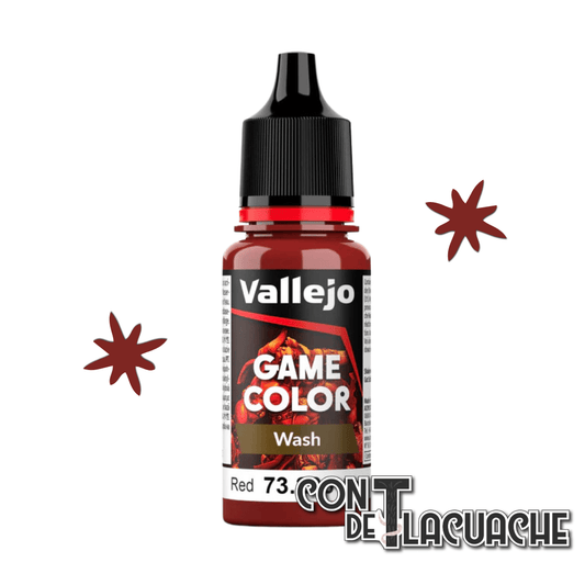 NEW Game Wash Red 18ml (73206) | Vallejo - Con T de Tlacuache - Vallejo