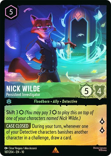 Nick Wilde (Cold Foil) - Con T de Tlacuache - Ravensburger